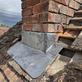 Chimney re-leading by LS Roofing