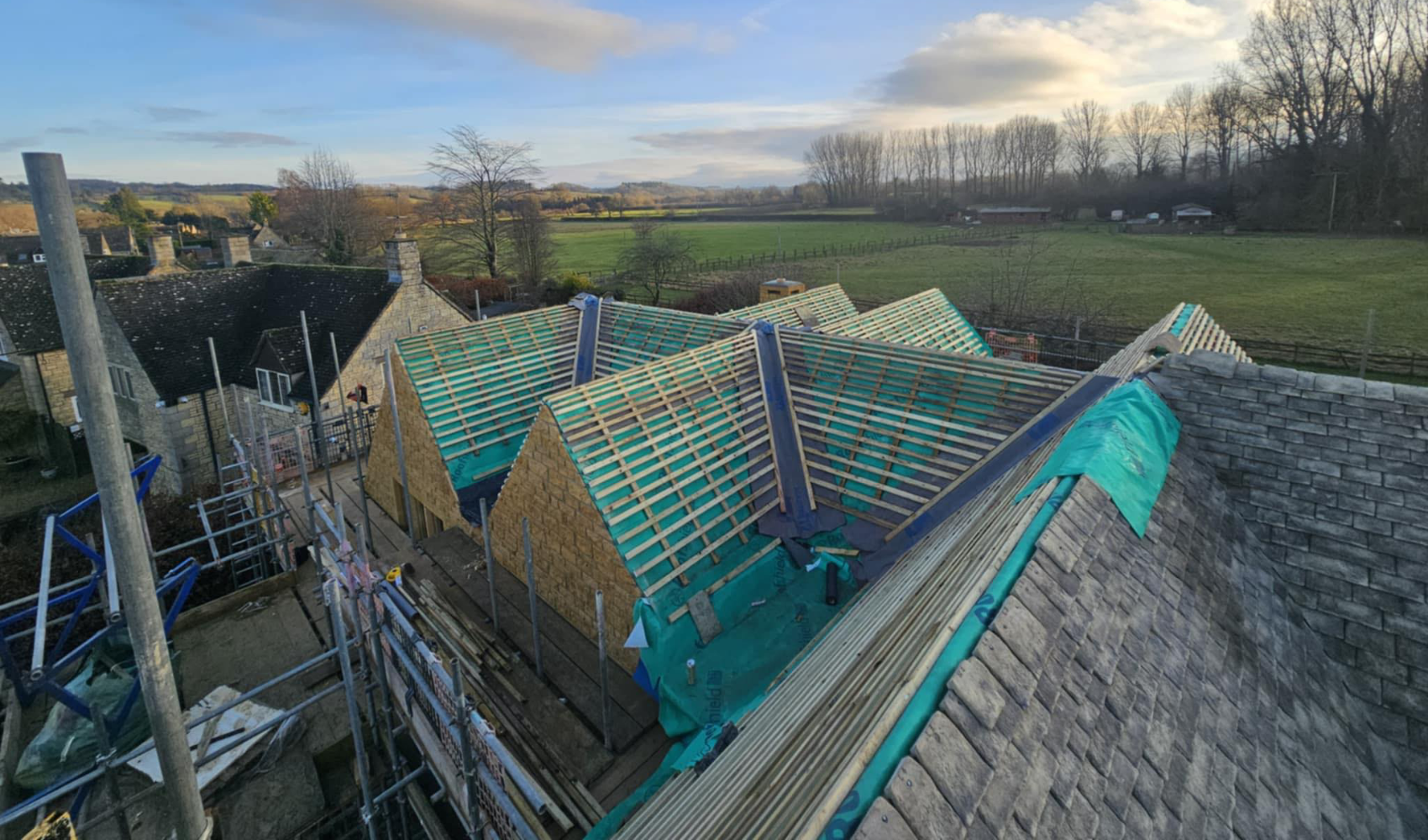 Chimney repair work by LS Roofing