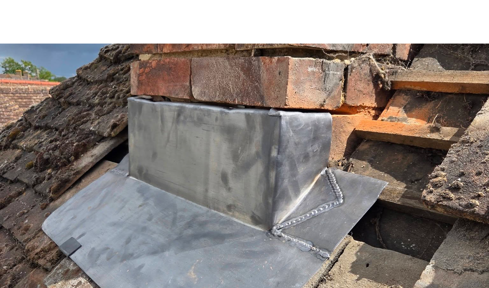 Chimney re-leading by LS Roofing